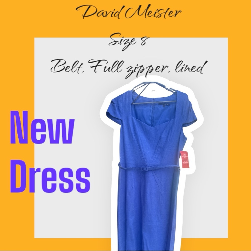 David Meister Blue Dress